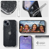 Spigen iPhone 14 Plus Deksel Liquid Crystal Glitter Crystal Quartz
