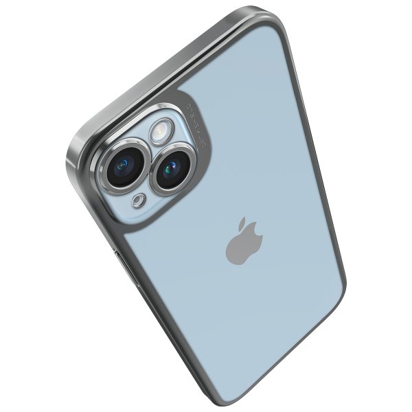 Spigen iPhone 14 Plus Deksel Optik Crystal Chrome Gray