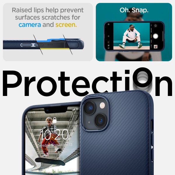Spigen iPhone 14 Plus Deksel Mag Armor MagFit Navy Blue