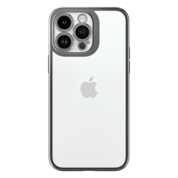 Spigen iPhone 14 Pro Deksel Optik Crystal Chrome Gray