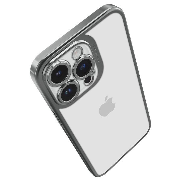 Spigen iPhone 14 Pro Deksel Optik Crystal Chrome Gray
