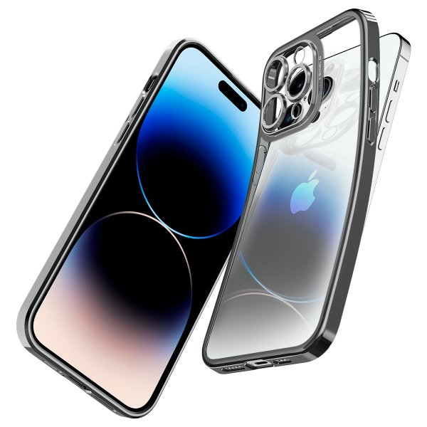 Spigen iPhone 14 Pro Deksel Optik Crystal Chrome Gray