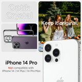 Spigen iPhone 14 Pro Deksel Optik Crystal Chrome Gray