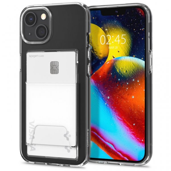 Spigen iPhone 14 Deksel Crystal Slot Dual Crystal Clear