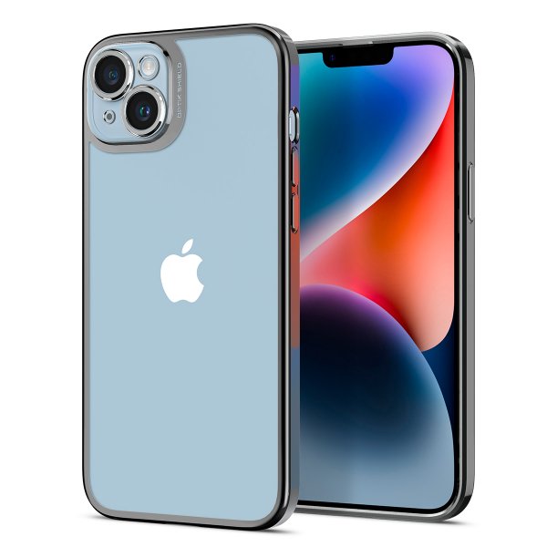 Spigen iPhone 14 Deksel Optik Crystal Chrome Gray