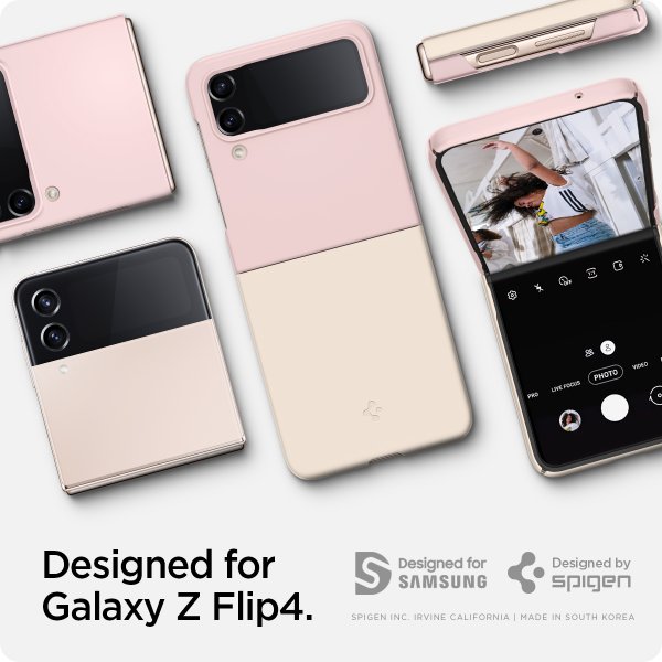 Spigen Samsung Galaxy Z Flip 4 Deksel AirSkin Cotton Pink