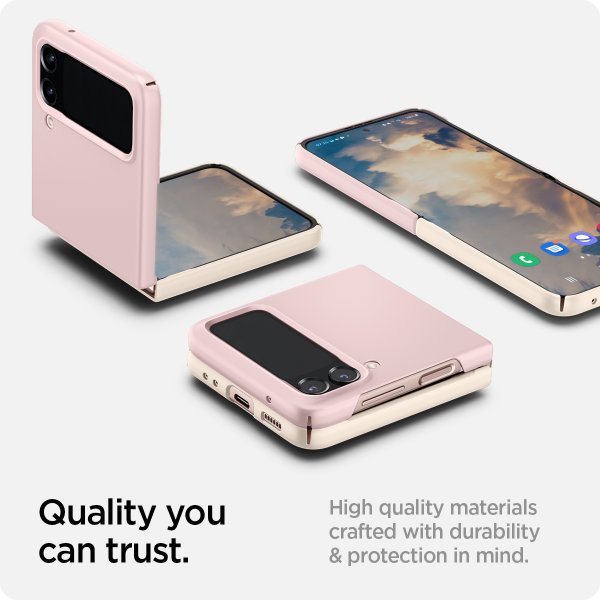 Spigen Samsung Galaxy Z Flip 4 Deksel AirSkin Cotton Pink