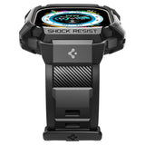Spigen Apple Watch Ultra Deksel Armbånd Rugged Armor Pro Svart