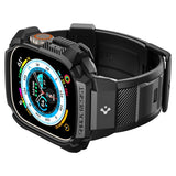 Spigen Apple Watch Ultra Deksel Armbånd Rugged Armor Pro Svart