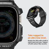 Spigen Apple Watch Ultra Deksel Armbånd Rugged Armor Pro Svart