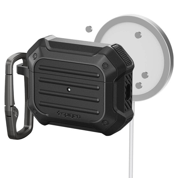 Spigen AirPods Pro 2 Deksel Tough Armor MagSafe Svart