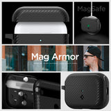 Spigen AirPods Pro 2 Deksel Mag Armor MagFit Matte Black