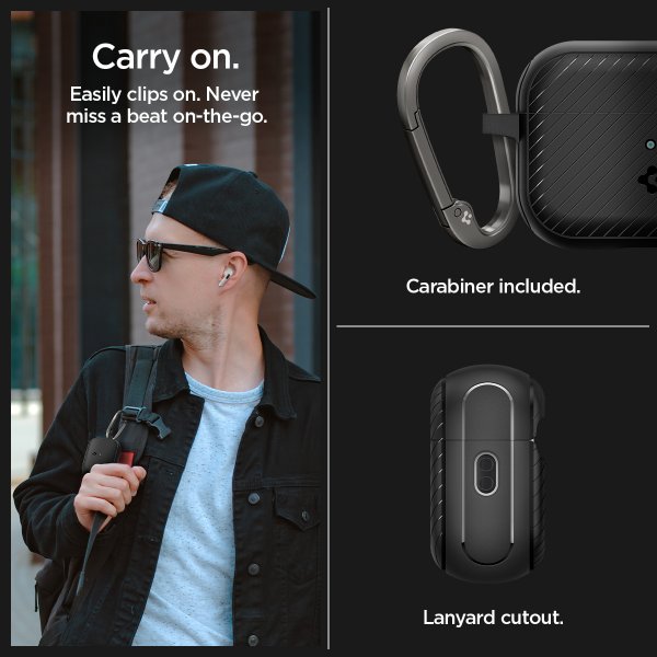 Spigen AirPods Pro 2 Deksel Mag Armor MagFit Matte Black