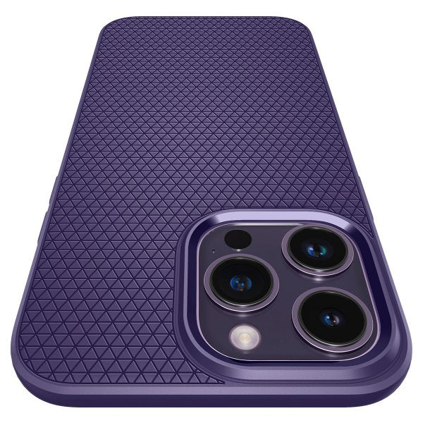 Spigen iPhone 14 Pro Max Deksel Liquid Air Deep Purple