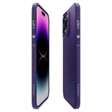 Spigen iPhone 14 Pro Max Deksel Liquid Air Deep Purple
