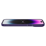 Spigen iPhone 14 Pro Deksel Liquid Air Deep Purple