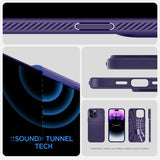 Spigen iPhone 14 Pro Deksel Liquid Air Deep Purple