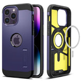 Spigen iPhone 14 Pro Deksel Tough Armor MagFit Deep Purple