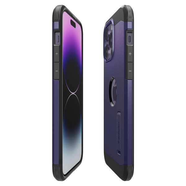 Spigen iPhone 14 Pro Deksel Tough Armor MagFit Deep Purple