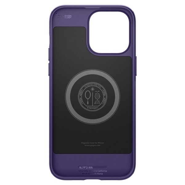 Spigen iPhone 14 Pro Max Deksel Mag Armor MagFit Deep Purple