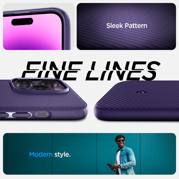 Spigen iPhone 14 Pro Max Deksel Mag Armor MagFit Deep Purple