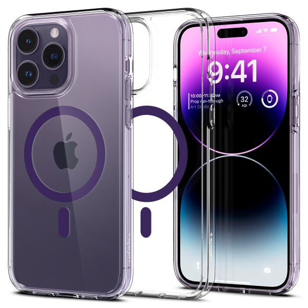Spigen iPhone 14 Pro Deksel Ultra Hybrid MagFit Deep Purple