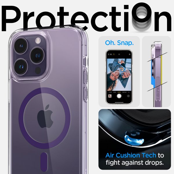 Spigen iPhone 14 Pro Deksel Ultra Hybrid MagFit Deep Purple