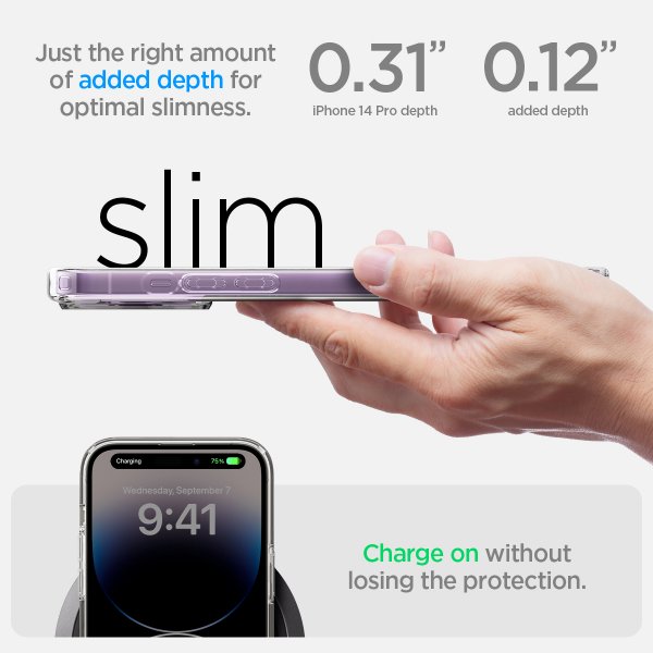 Spigen iPhone 14 Pro Deksel Ultra Hybrid MagFit Deep Purple