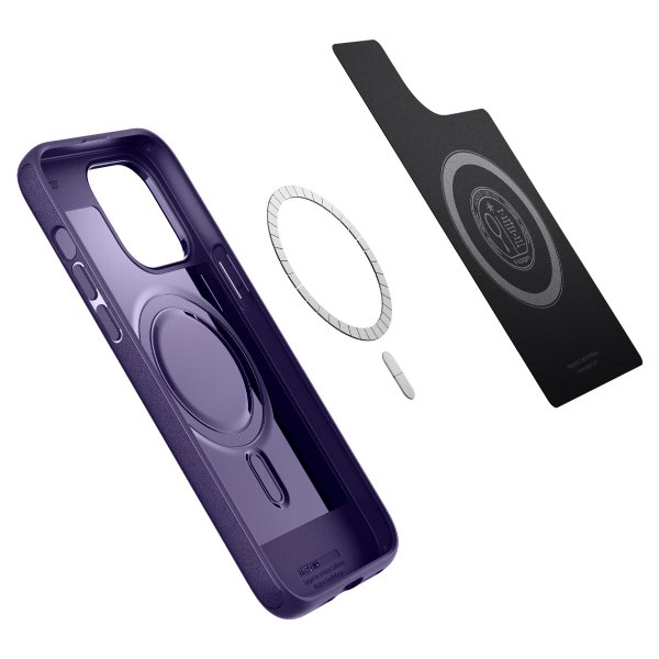 Spigen iPhone 14 Pro Deksel Mag Armor MagFit Deep Purple