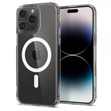 Spigen iPhone 14 Pro Deksel AirSkin Hybrid MagFit Hvit
