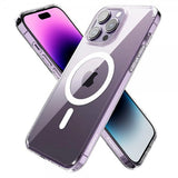 Spigen iPhone 14 Pro Deksel AirSkin Hybrid MagFit Hvit