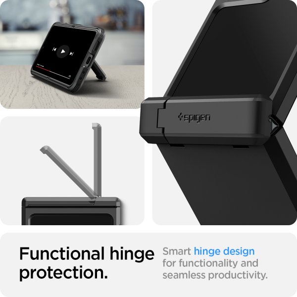 Spigen Samsung Galaxy Z Flip 5 Deksel Tough Armor Pro Svart