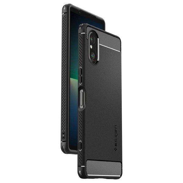 Spigen Sony Xperia 5 V Deksel Rugged Armor Matte Black