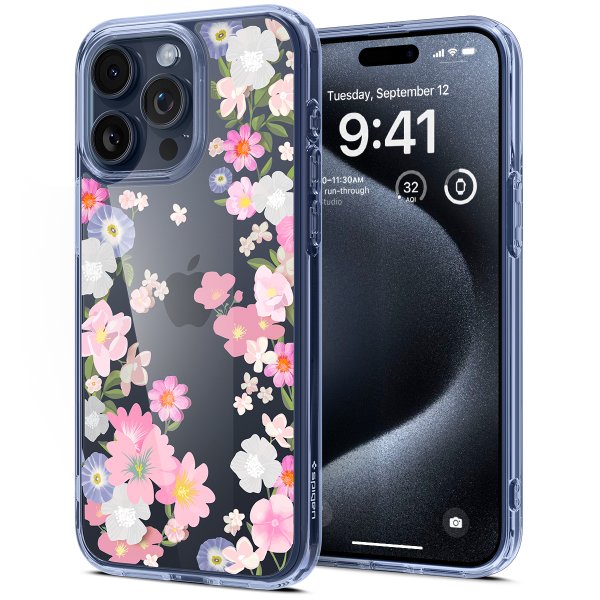 Spigen iPhone 15 Pro Deksel Ultra Hybrid Blossom