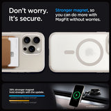 Spigen iPhone 15 Pro Max Deksel Ultra Hybrid MagFit Frost Natural Titanium