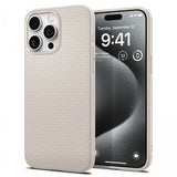 Spigen iPhone 15 Pro Max Deksel Liquid Air Natural Titanium