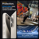 Spigen iPhone 15 Pro Max Deksel Liquid Air Natural Titanium