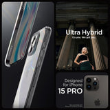Spigen iPhone 15 Pro Deksel Ultra Hybrid Space Crystal