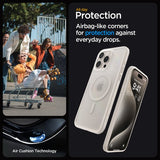 Spigen iPhone 15 Pro Deksel Ultra Hybrid MagFit Frost Natural Titanium