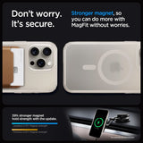 Spigen iPhone 15 Pro Deksel Ultra Hybrid MagFit Frost Natural Titanium