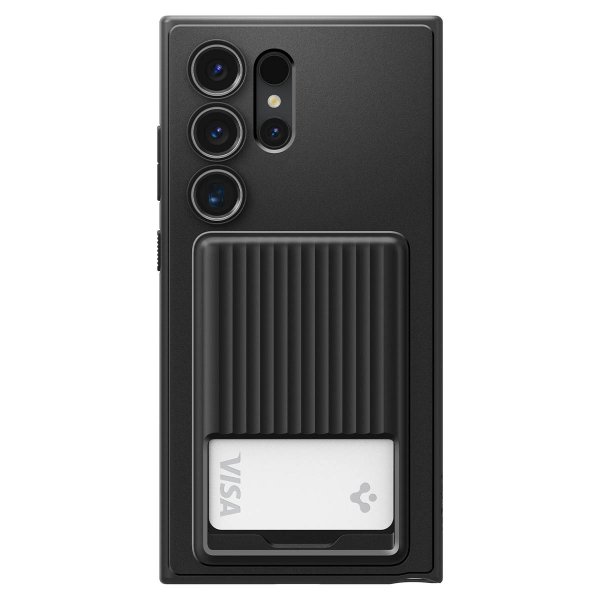 Spigen Samsung Galaxy S24 Ultra Deksel Liquid Slot Matte Black