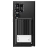 Spigen Samsung Galaxy S24 Ultra Deksel Liquid Slot Matte Black