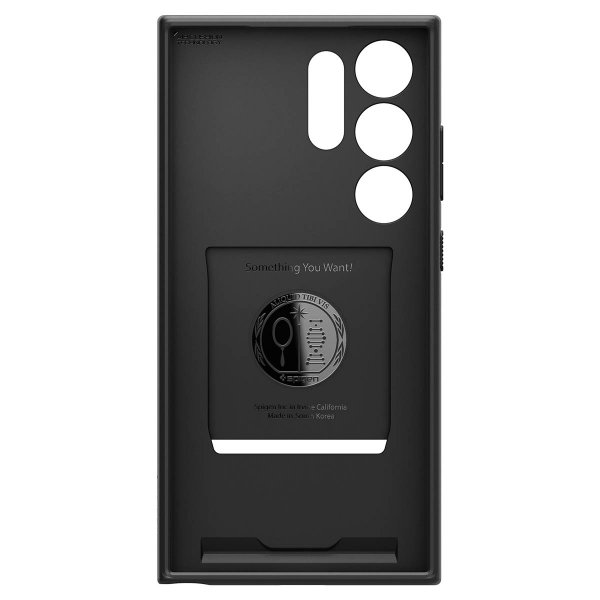 Spigen Samsung Galaxy S24 Ultra Deksel Liquid Slot Matte Black