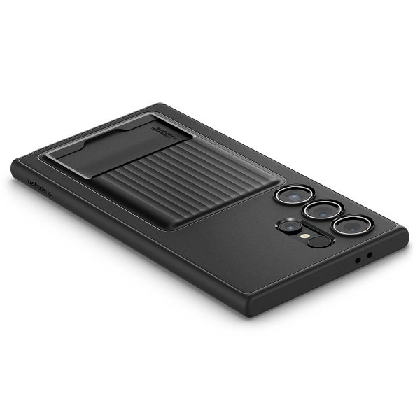 Spigen Samsung Galaxy S24 Ultra Deksel Liquid Slot Matte Black