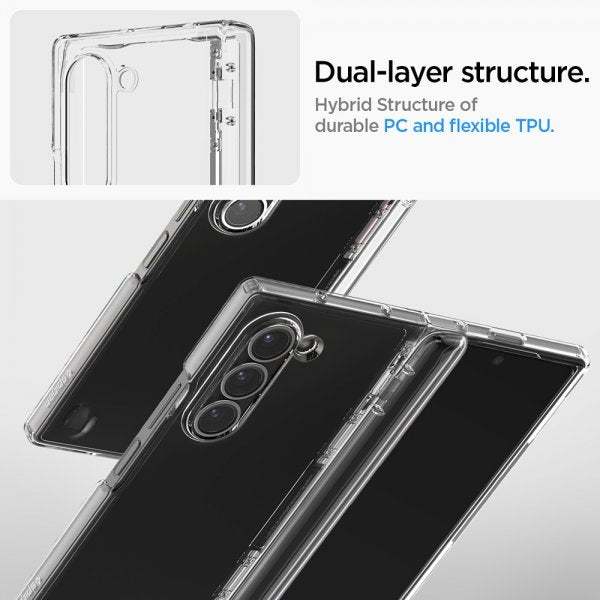 Spigen Samsung Galaxy Z Fold 6 Deksel Ultra Hybrid Pro Crystal Clear