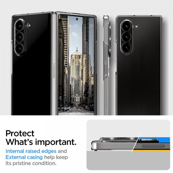Spigen Samsung Galaxy Z Fold 6 Deksel Air Skin Crystal Clear