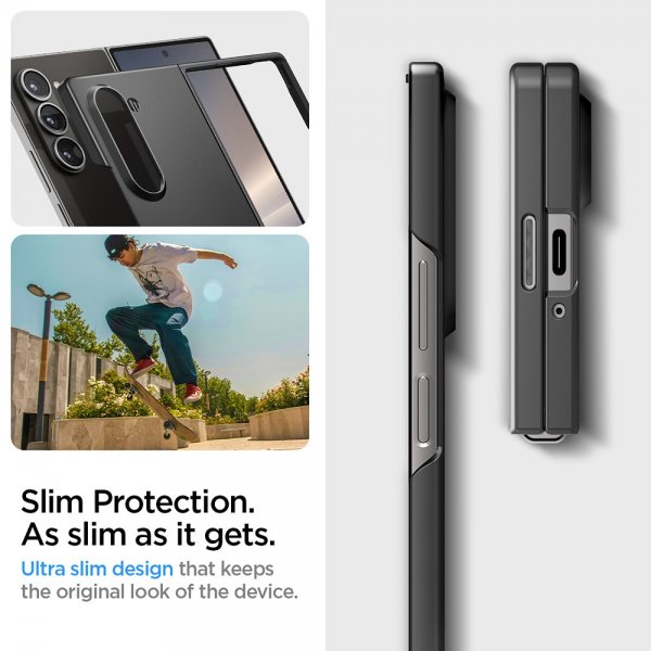 Spigen Samsung Galaxy Z Fold 6 Deksel Air Skin Svart