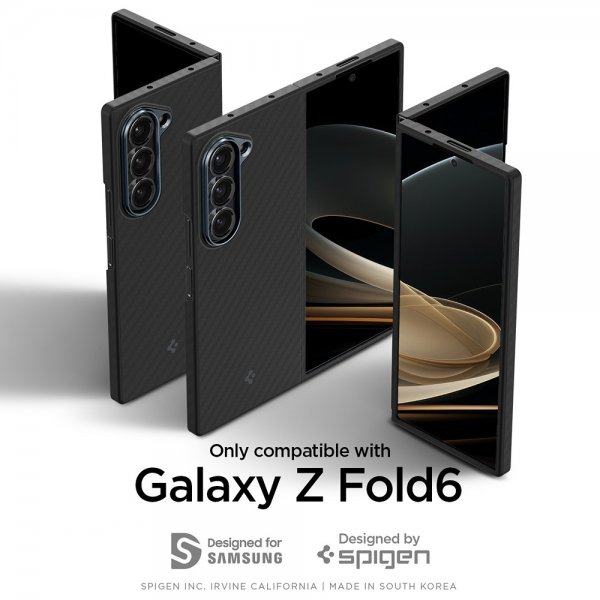 Spigen Samsung Galaxy Z Fold 6 Deksel Air Skin Aramid Svart