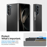 Spigen Samsung Galaxy Z Fold 6 Deksel Air Skin Aramid Svart