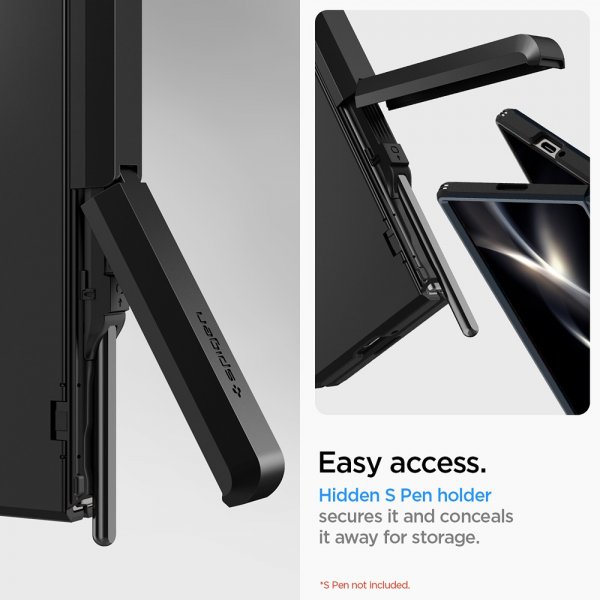 Spigen Samsung Galaxy Z Fold 6 Deksel Tough Armor Pro P Svart